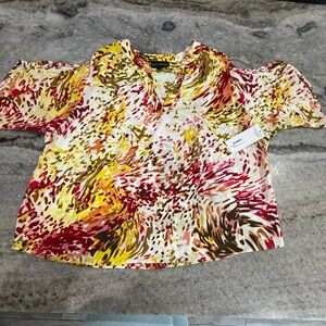 BOLD elements Multicolor Abstract Women's Blouse